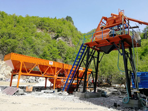 โรงงานผสมคอนกรีต HZS25 และโรงงานผลิตคอนกรีตพร้อมสายพานลำเลียงแบบสกรู มอเตอร์ไฟฟ้า ควบคุมด้วย PLC ยี่ห้อ XINYU รับประกัน 2 ปี ขาย - Product Image 4