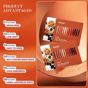 JTING Set de Gel Constructor de Uñas en Caja con Carta de Colores Gratuita, Colección de Otoño, 12 Colores de Gel Constructor para Uñas, Sin TPO ni HEMA, 30G, Esmalte de Uñas en Gel OEM - Product Image 2