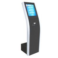 Distributeur de billets de kiosque de système d'appel de numéro de gestion de file d'attente sans fil de 19 pouces pour le centre commercial d'hôpital de banque