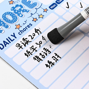 Imán Personalizado Xiwen para Refrigerador, Planificador Diario con Superficie de Borrado en Seco para Niños, Organización del Hogar - Product Image 1
