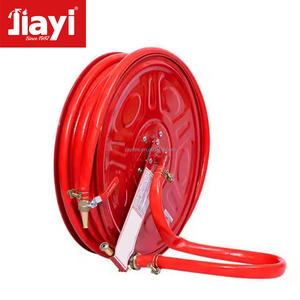 레드 블랙 컬러 고무 호스 19mm 25mm 33mm 화재 호스 릴 (노즐 스윙 고정 호스 릴 포함) - Product Image 6