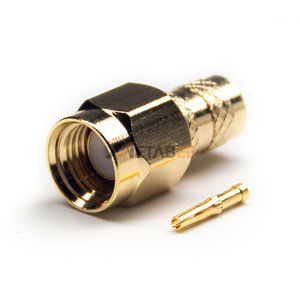Conector SMA para Cable RG58 LMR195 RG400 |   Conector y Enchufe de Crimpado de 50 Ohmios |   Adaptador RF Chapado en Oro para Sistemas de Antena de Baja Pérdida - Product Image 3