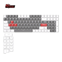 Real Kludge de 115 teclas pbt tres-color teclas 60 por ciento retroiluminada tailandés de teclas para rk61 rk100 Teclado mecánico