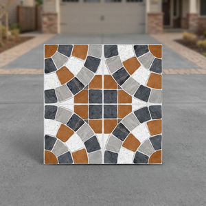 Dalles de parking en porcelaine gaufrée rustique 16x16 pouces 9mm, qualité export, antidérapantes, revêtement de sol numérique extérieur - Product Image 4