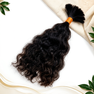 Cheveux indiens bruts entiers 100g, double trame machine, cheveux Remy en vrac, d'un seul donneur, tressés, meilleure qualité vierge, permanentés - Product Image 1