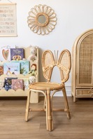Prix d'usine! Chaise d'enfant en osier de rotin de qualité spéciale Butterfly Toddler Mobilier pour enfants et accessoire de photographie
