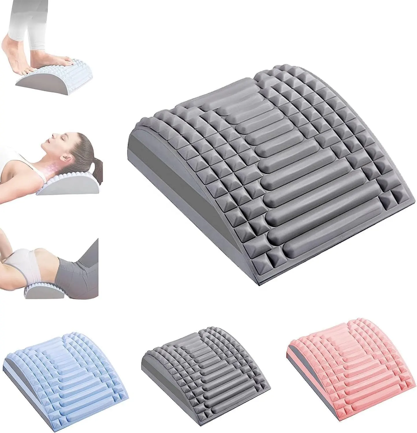 Custom Neck And Back Massager EVA Lumbar Traction Back And Neck Stretcher for Back Neck Pain Relief