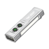 Lampe torche LED multifonctionnelle avec pointeur laser vert et lumière UV, torche EDC rechargeable pour l'inspection en camping en plein air