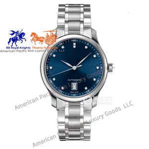 Reloj de Pulsera Mecánico Automático de Lujo para Hombre Longnes, Completamente en Acero Inoxidable, Esfera Gris Diamante, Doble Resistencia al Agua, Movimiento Citizen - Product Image 2