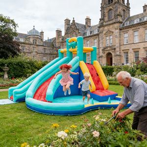 Château gonflable commercial durable et coloré pour une esthétique visuelle emblématique dans les sites de divertissement - Product Image 4