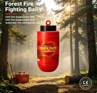 Extincteur automatique à poudre sèche pour drone, homologué CE, monté sur drone, type boule anti-incendie, personnalisable OEM