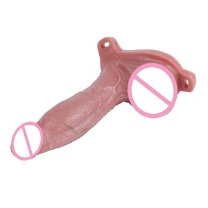 Strap on Penis Extend Sleeve Adult <b>Men</b> Delay Ejacultion Sex <b>Toy</b> Realistic Dildo Sheath Couples Erotic Products Sexshop - Product Image 5