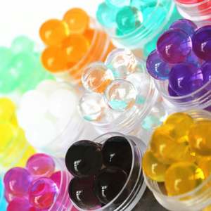 ลูกปัดพอลิเมอร์สีสันสดใสสำหรับตกแต่งสวนลูกปัดเจลทำจากดินคริสตัลขยายได้ - Product Image 3