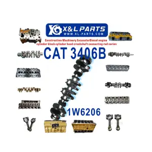 Cigüeñal CAT 3406B Cigüeñal fundido 1W6206 para compresor de aire Caterpillar 1975-1993 Cigüeñal Cat 3406B-Usado | P/N 1W6206