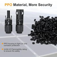 Conector Solar de Tres Vías Tipo MCX, Enchufe Impermeable IP68, Conectores de Cobre Dos en Uno, Panel de Batería Macho/Hembra