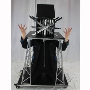 Performance sur scène Big Thru <span class=keywords><strong>Head</strong></span> Box Stage Magic Grande Illusion Tours de magie faciles Équipement d'illusion de scène magique GMG-172 - Product Image 2