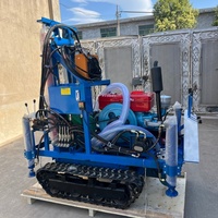 Vente chaude EB200 Chenille Caterpillar Portable Hydraulique 100m 150m 200m Eau Bolehole Bien Forage Rig Machine