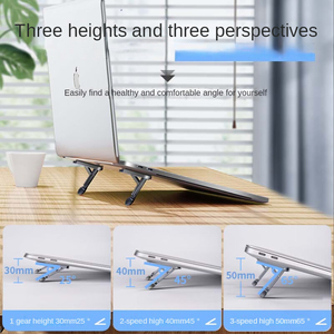 Soporte <span class=keywords><strong>plegable</strong></span> para teléfono móvil Soporte para portátil Soporte <span class=keywords><strong>plegable</strong></span> de metal delgado Soporte para computadora portátil - Product Image 3