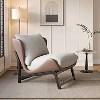 Fauteuil simple moderne en PU de style italien, mobilier de salon inclinable de luxe léger, durable et confortable, disponible en plusieurs couleurs