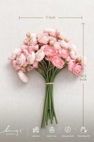 Mini fleurs artificielles en soie de type Ranunculus Ling's Moment pour bouquets DIY, centres de table en gros pour mariages et douches nuptiales