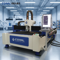 Machine de découpe laser à fibre CNC industrielle de type portique CORAL CRL-4015A 3000W, plateforme unique pour le traitement des tôles métalliques
