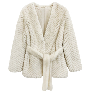 Importé violet étiquette velours véritable vison manteau femmes fourrure cuir manteau <span class=keywords><strong>court</strong></span> hiver vison fourrure manteau pour femmes - Product Image 1