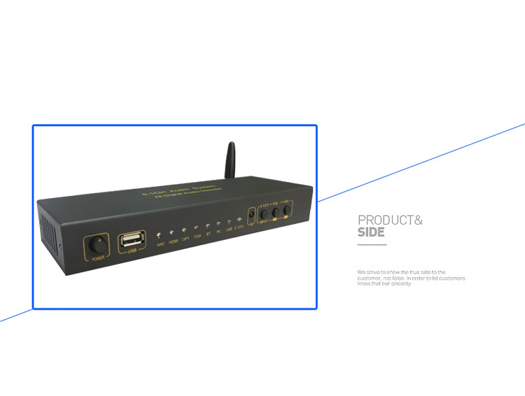 Decoder 5.1CH with Bluetooth Receiver Audio Converter 5.1 MP3 USB  Amplifier DAC Spdif For Home Theater Sound KTV Play