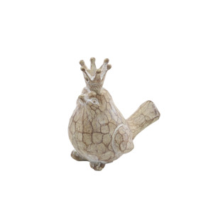 Statuetta di uccello in resina con corona, scultura decorativa per la casa, l'ufficio, il bagno, ornamento decorativo - Product Image 3