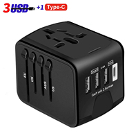 Universal Travel Adapter with Type C to USB 3.0