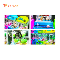 Mini machine à griffes de bureau en métal Tankman, jeu d'arcade coloré pour enfants avec code QR et paiement mobile pour usage domestique et commercial