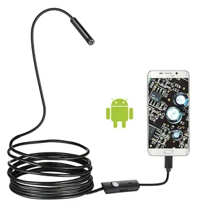 Compre al por Mayor Cables Electrónicos de 5.5mm y 1 Metro, Cable Micro Analógico Flexible, Cámara Micro USB para Inspección de Chimeneas - Product Image 1