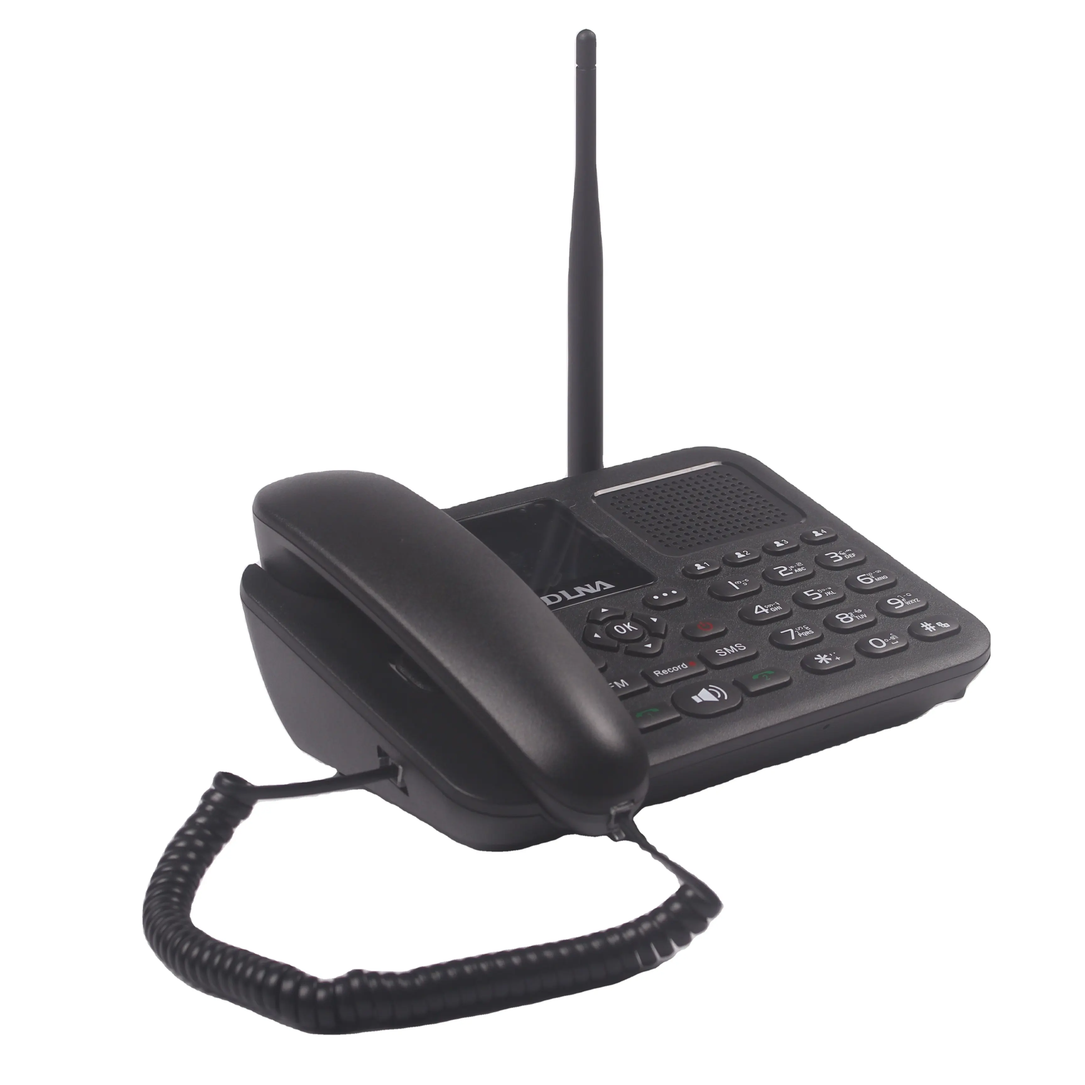Wireless telephone DLNA ZT9000 Quad-band gsm desktop phone with dual sim for home office