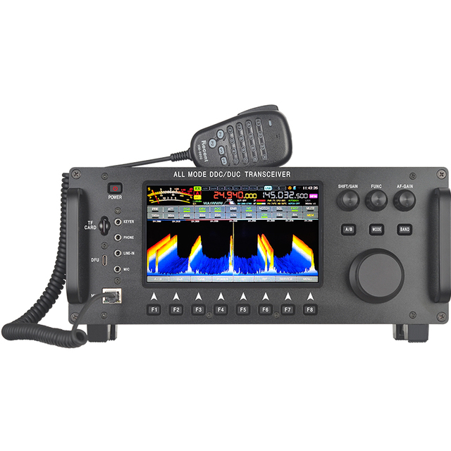 HF SDR Transceiver VHF DDC DUC All Mode Amateur Ham Radio 0.5-750MHZ Touch Screen With Built-in Antenna Tuner