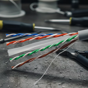 Câble réseau Cat6 CCA UTP de qualité supérieure, câble Internet en vrac pour un streaming stable et des jeux, bande passante de 550 MHz 250 MHz - Product Image 1