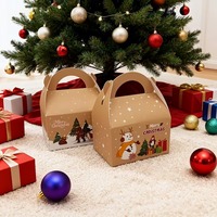Boîtes d'emballage créatives en forme de corne pour bonbons, cadeaux variés, emballages de fête, emballages en papier pour Noël