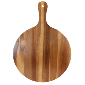 Stock local américain 10 1/2 "X 14 1/2" <span class=keywords><strong>Planche</strong></span> de service ronde en <span class=keywords><strong>bois</strong></span> d'acacia/ardoise <span class=keywords><strong>Planche</strong></span> à <span class=keywords><strong>pizza</strong></span> en <span class=keywords><strong>bois</strong></span> avec poignée pour les ébauches de gravure laser - Product Image 3