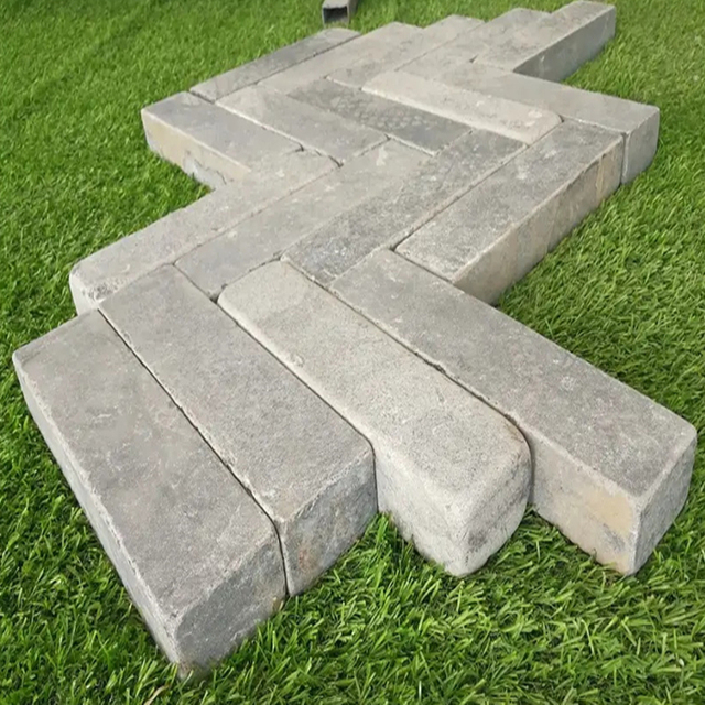 Modern Design Blue Limestone Tumbled Driveway Brick Pavers Eco-Friendly Durable Outdoor Park Use 3-Year Warranty ODM Brand