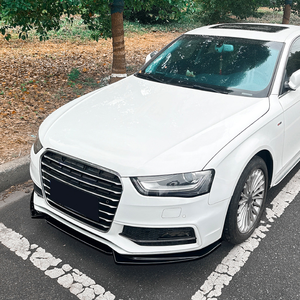 Kit de Carrocería para Audi <span class=keywords><strong>A4</strong></span> S4 B8.5 2013 <span class=keywords><strong>2014</strong></span> 2015 2016, Lip Delantero Negro Brillante ABS, Divisor de Parachoques Delantero - Product Image 5
