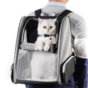 Mochila portátil <span class=keywords><strong>para</strong></span> mascotas al aire libre, cabina transparente de burbujas con sistema de ventilación dual, bolsa de viaje <span class=keywords><strong>para</strong></span> perros, avión - Product Image 1