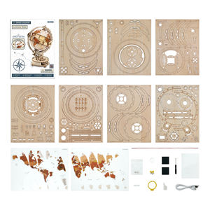 Robotime Rokr Contact: Sconto sul <span class=keywords><strong>Globo</strong></span> Luminoso ST003, Giocattolo in Legno Fai-da-Te, Puzzle 3D per Adulti - Product Image 6