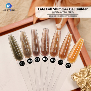 Gel Constructor de Uñas con Brillo Otoñal, Sin HEMA ni TPO, Color Marrón, Gel para Extensión de Uñas, Buena Consistencia, Bajo Olor, Gel UV OEM - Product Image 2