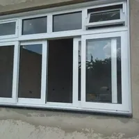 Ventana Corredera de Aluminio con Rotura de Puente Térmico BOCHARM, con Vidrio Low-E, Diseño de Rejilla Interior, para Uso Exterior, Ventana Corredera Horizontal