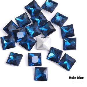 Vuông Kim Cương Hình Bất Bạc Mạ Kính Dưới Kẹp Tóc Giày Phụ Kiện Quần Áo Đáy Chỉ Thân Thiện Với Môi Thạch - Product Image 4