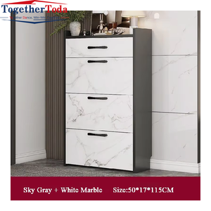 Magnifique meuble à chaussures en bois au design élégant avec tiroir de rangement pour des entrées bien organisées et une décoration intérieure rehaussée - Product Image 2