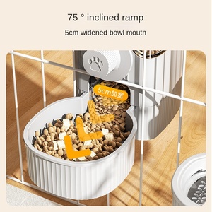 Alimentador automático para gatos e cães Pendurado <span class=keywords><strong>Pet</strong></span> Bebedor Gaiola Bacia Garrafa Forma Conveniente Plástico Dog Drinking Supplies - Product Image 3