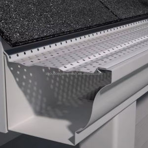 Protecteur de feuille en aluminium simple pour dispositif d'évacuation d'eau de pluie - Product Image 1