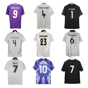 RAUL beckham ronaldo real retro soccer jersey United soccer wear jersey football men uniform Manchesters madrids shirt