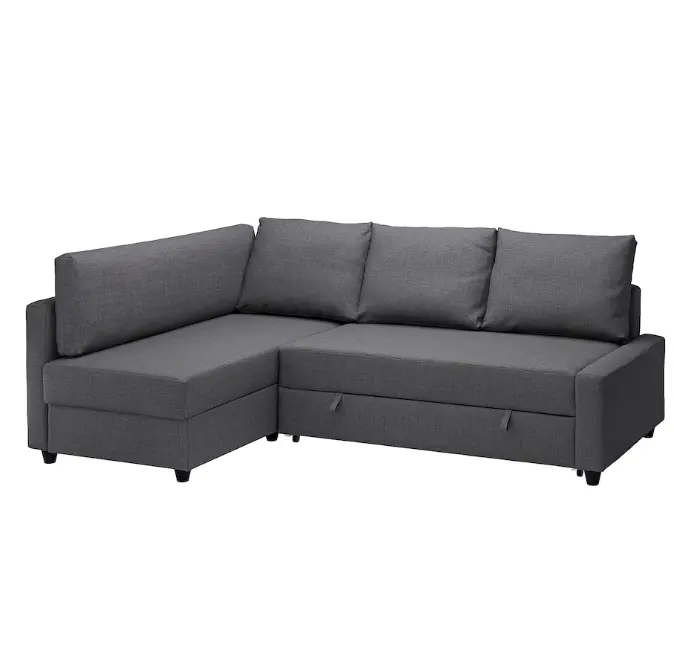 Hiện Đại Hot Bán L Hình Dạng 3 Ghế Vải Độn Ghế Vải Sofa Giường Sofa Ngủ Lưu Trữ Phòng Khách Sofa Giường