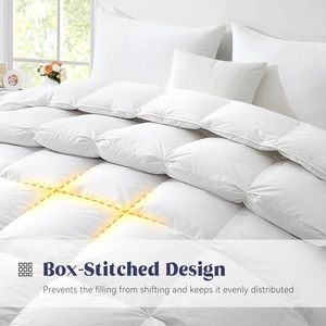 <span class=keywords><strong>Piumino</strong></span> Premium con Imbottitura in Piuma d'Oca, Cuciture a Doppia Pannellatura, per Tutte le Stagioni - Product Image 5