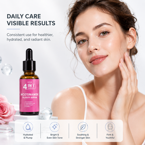 Sérum Multi-Action 4-en-1 : Essence Visage Hydratante, Raffermissante et Éclaircissante – Vente en Gros OEM - Product Image 4